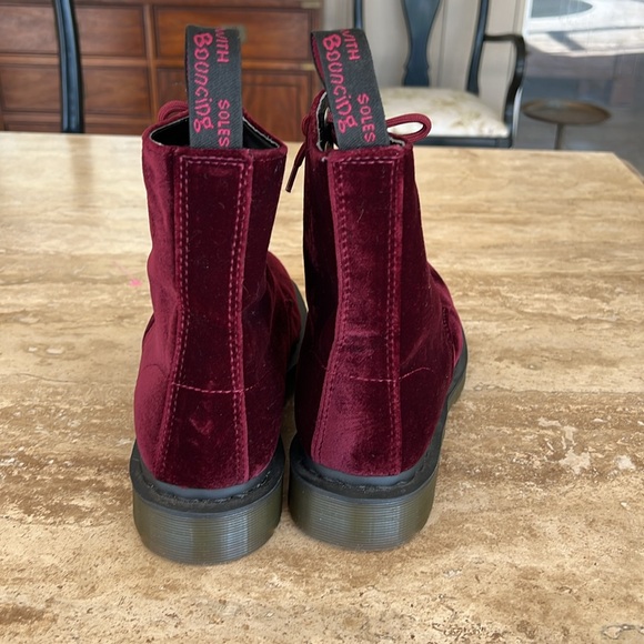PAGE CHERRY RED VELVET BOOT. NWOT - Picture 7 of 11